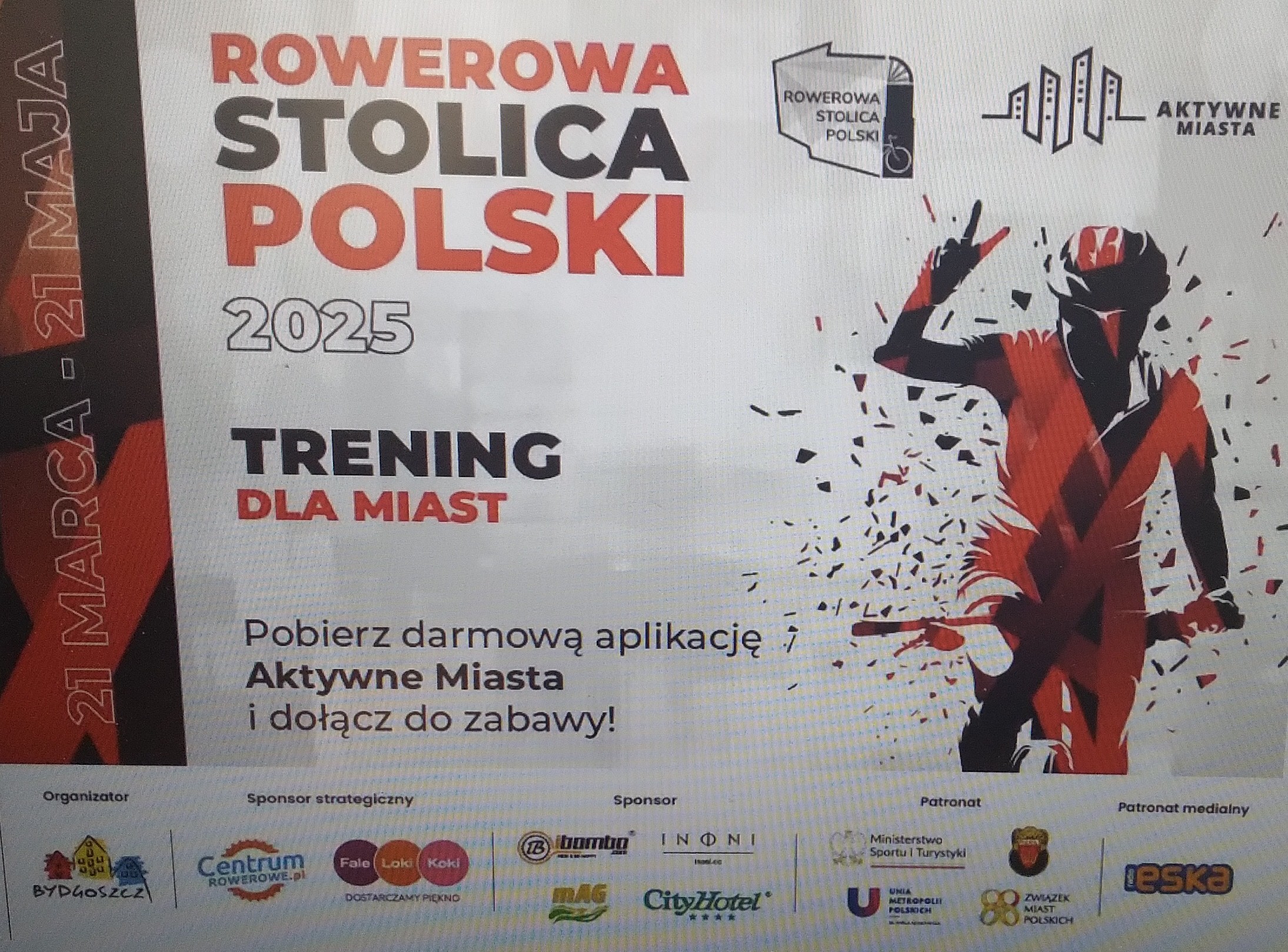 III miejsce w  ogólnopolskiej rywalizacji o Puchar Rowerowej Stolicy Polski Toruń 2025 .